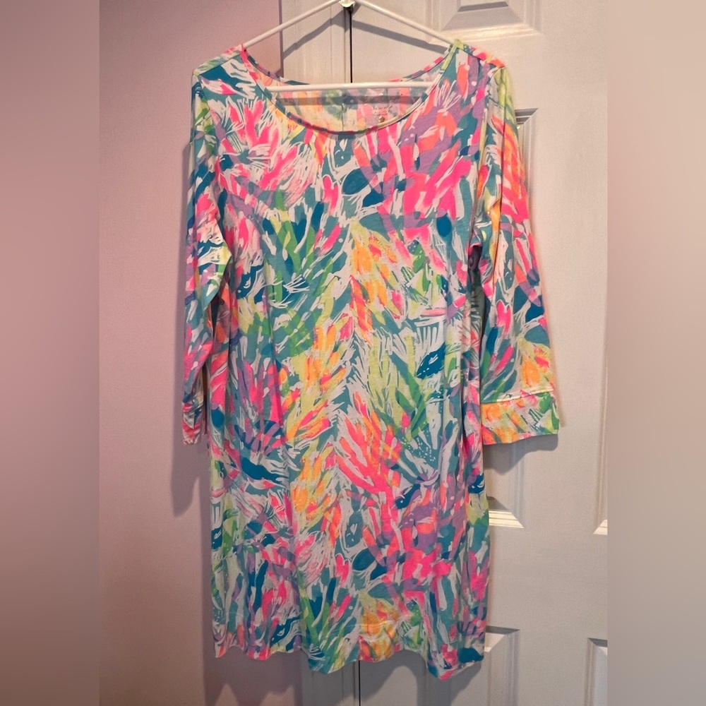 EUC XL Lilly Pulitzer Marlowe Dress Sparkling Sands